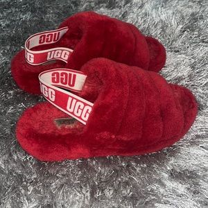 Practically Brand New Red Ugg Slide Slippers ❤️‍🔥